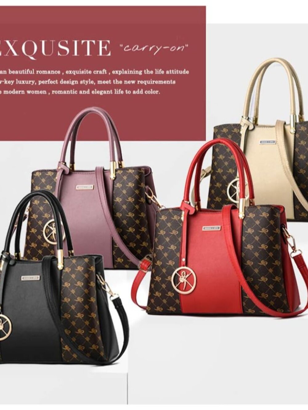 Women Purses and Handbags Top Handle Satchel Shoulder Bags Messenger Tote Bag fo - Picture 5 of 7